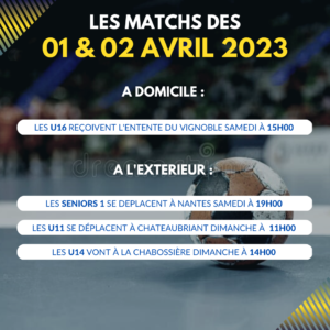 Matchs des 01 et 02 Avril 2023