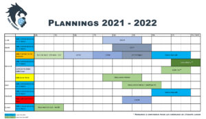 Plannings HBCP 2021-2022