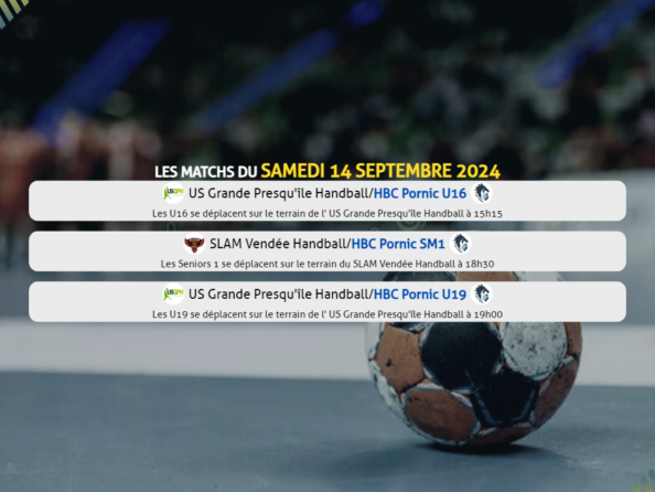 Matchs du 14 septembre 2024