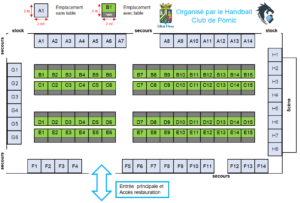 Plan Vide-Grenier du HBC Pornic du 03/05/2026
