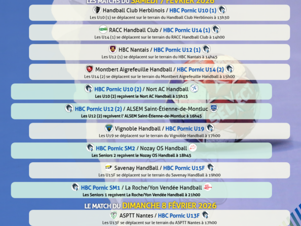 Matchs du 7 au 8 février 2026